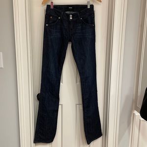 HUDSON DARK WASH JEANS SIZE 26 BOOTCUT